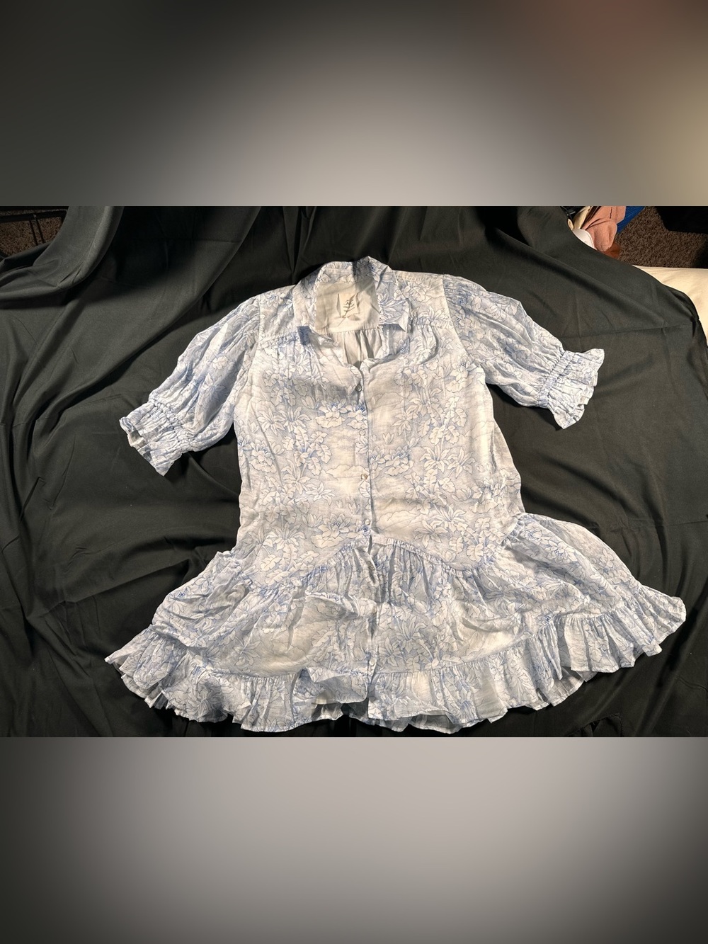 Cinq A Sept Scenic Toile Voile Gwendoline Dress 4 White Floral Flowy Sillhouette